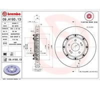 2x Disque de frein disque de frein à deux pièces 09.A193.13 BREMBO