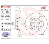 BREMBO - Disque de frein composite 09.C414.13 (Vendu à l'unité) - Réf. 23209C41413