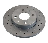 2x Disque de frein Essieu arrière perforé 107724 FEBI BILSTEIN pour ABARTH