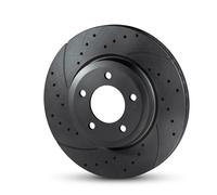2x Disque de frein Essieu arrière perforé RT 20250-GL T5 ROTINGER pour AUDI