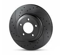 2x Disque de frein Essieu arrière perforé RT 2497-GL T5 ROTINGER pour BMW ALPINA