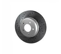 2x Disque de frein Essieu arrière perforé RT 71003HP-GL T5 ROTINGER pour BMW 5