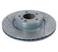 2x Disque de frein Essieu arrière perforé/ventilé de l'intérieur 105722 pour BMW