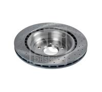 2x Disque de frein Essieu arrière perforé/ventilé de l'intérieur 106607