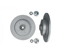 2x Disque de frein Essieu arrière plein 1031134 KAMOKA pour RENAULT