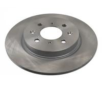 2x Disque de frein Essieu arrière plein 108610 FEBI BILSTEIN pour HONDA JAZZ III