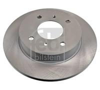 2x Disque de frein Essieu arrière plein 15895 FEBI BILSTEIN pour NISSAN PRIMERA