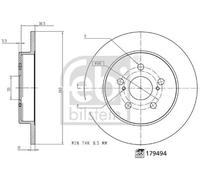 FEBI BILSTEIN 179494 Disque de frein pour TOYOTA