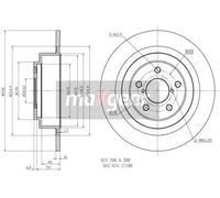 MAXGEAR 19-2357 Disque de frein