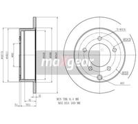 MAXGEAR 19-2389 Disque de frein