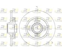 2x Disque de frein Essieu arrière plein 61058.00 ROADHOUSE pour CITROËN PEUGEOT