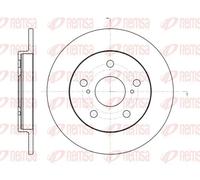 2x Disque de frein Essieu arrière plein 61074.00 REMSA pour TOYOTA AURIS