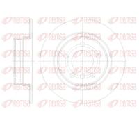 2x Disque de frein Essieu arrière plein 61084.00 REMSA pour BMW 1 3 3 Touring