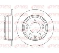 2x Disque de frein Essieu arrière plein 61105.00 REMSA pour HYUNDAI KIA