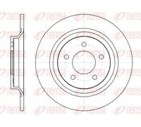 2x Disque de frein Essieu arrière plein 61113.00 REMSA pour MAZDA 5 MX-5 III