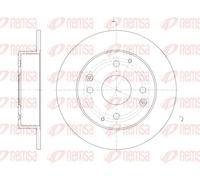 2x Disque de frein Essieu arrière plein 61156.00 REMSA pour HONDA ACCORD VI