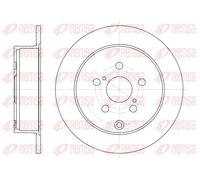 2x Disque de frein Essieu arrière plein 61168.00 REMSA pour TOYOTA CELICA Coupé