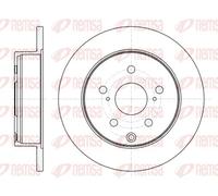 REMSA 2X Disque De Frein Arrière Ø281Mm Plein Pour Toyota RAV 4 IV A4 ZSA4 ALA4