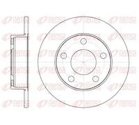 2x Disque de frein Essieu arrière plein 6124.00 REMSA pour AUDI 100 C3 Avant