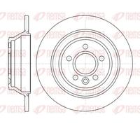 Remsa Disque de frein 61265.00 arrière Ø302 mm plein pour Volvo V70 III S80 II – 2x