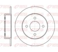 2x Disque de frein Essieu arrière plein 61353.00 REMSA pour NISSAN MICRA II