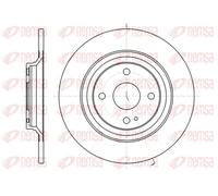 2x Disque de frein Essieu arrière plein 61379.00 REMSA pour MAZDA MX-5 II