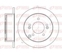 2x Disque de frein Essieu arrière plein 61399.00 REMSA pour KIA HYUNDAI