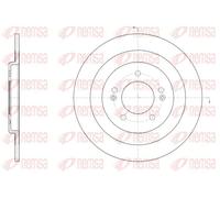 2x Disque de frein Essieu arrière plein 61437.00 REMSA pour HYUNDAI i40 I CW