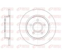 2x Disque de frein Essieu arrière plein 61503.00 REMSA pour FORD FOCUS III