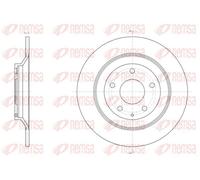 2x Disque de frein Essieu arrière plein 61518.00 REMSA