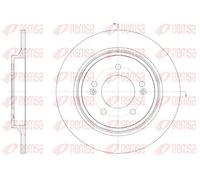 REMSA 2X DISQUES DE FREIN Arrière Ø 284 Voll Pour Hyundai Grandeur KIA Optima