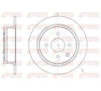 2x Disque de frein Essieu arrière plein 61579.00 REMSA pour NISSAN