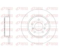 2x Disque de frein Essieu arrière plein 61582.00 REMSA pour KIA