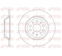 REMSA 2x Disque Arrière Ø300mm Plein pour VW Passat Variant Tiguan Audi