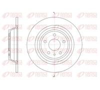 2x Disque de frein Essieu arrière plein 61606.00 REMSA pour FORD