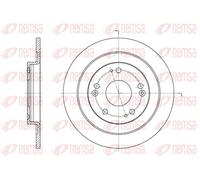 2x Disque de frein Essieu arrière plein 61654.00 REMSA pour HONDA CIVIC IX