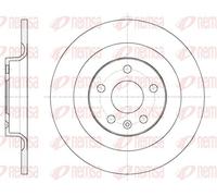 2x Disque de frein Essieu arrière plein 61796.00 REMSA pour VOLVO V90 II Break