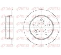 2x Disque de frein Essieu arrière plein 6194.00 REMSA pour MERCEDES-BENZ 190