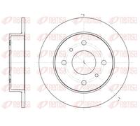 2x Disque de frein REMSA 6200.00 convient pour VW NISSAN
