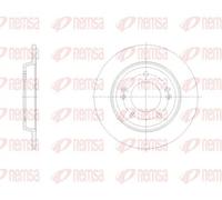 2x Disque de frein Essieu arrière plein 62102.00 REMSA pour HYUNDAI IONIQ