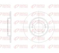 2x Disque de frein Essieu arrière plein 62103.00 REMSA pour HYUNDAI KIA