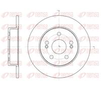 2x Disque de frein Essieu arrière plein 6239.01 REMSA pour RENAULT SAFRANE I