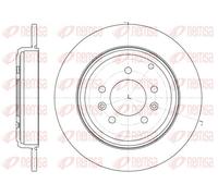 2x Disque de frein Essieu arrière plein 6330.00 REMSA pour PEUGEOT 605