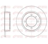 2x Disque de frein Essieu arrière plein 6390.00 REMSA pour MITSUBISHI COLT III