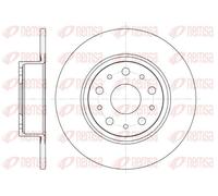 2x Disque de frein Essieu arrière plein 6457.00 REMSA pour LANCIA ALFA ROMEO
