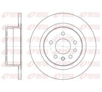 2x Disque de frein REMSA 6488.00 convient pour VAUXHALL VW CADILLAC OPEL