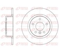 2x Disque de frein Essieu arrière plein 6506.00 REMSA pour LAND ROVER