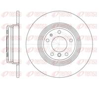 2x Disque de frein Essieu arrière plein 6510.00 REMSA pour BMW 8 7