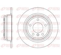 2x Disque de frein Essieu arrière plein 6554.00 REMSA pour BMW 5 5 Touring
