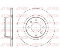 2x Disque de frein Essieu arrière plein 6605.00 REMSA pour CITROËN BMW